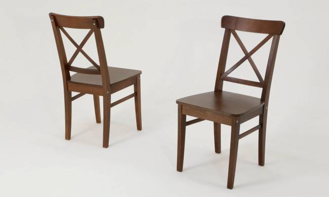 Стол Сканди М 100 орех со стульями Ингольф орех Стол Сканди М 100 орех со стульями Ингольф орех