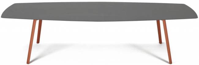 Стол ламинированный Squid терракотовый, антрацит 2990х1290х730 мм