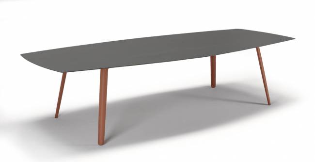 Стол ламинированный Squid терракотовый, антрацит 2990х1290х730 мм