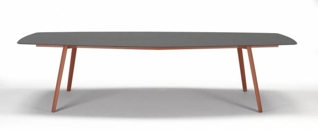 Стол ламинированный Squid терракотовый, антрацит 2990х1290х730 мм