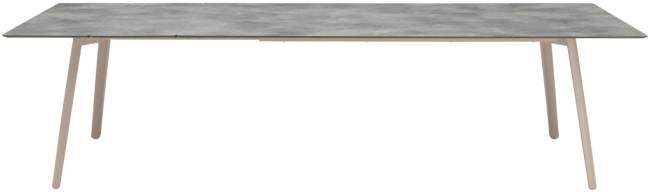 Стол ламинированный раздвижной Squid Extendable тортора, цементный 2090-2490-2890х1000х730 мм