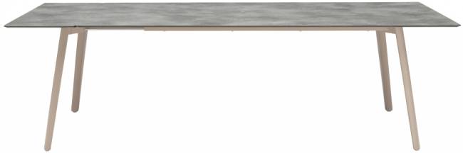 Стол ламинированный раздвижной Squid Extendable тортора, цементный 2090-2490-2890х1000х730 мм