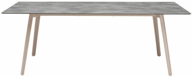 Стол ламинированный раздвижной Squid Extendable тортора, цементный 2090-2490-2890х1000х730 мм