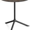 Стол ламинированный обеденный Tripe Maxi черный, кортен Ø800х740 мм Стол ламинированный обеденный Tripe Maxi черный, кортен Ø800х740 мм