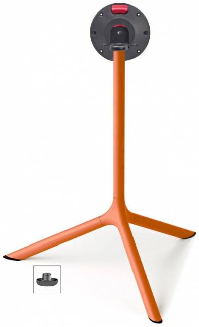 Стол ламинированный обеденный складной Tripe Maxi Folding терракотовый, каменный 830х830х740 мм