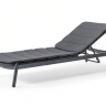 Лежак плетеный с матрасом Atol антрацит, темно-серый, серый 2030х770х1020 мм