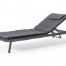 Лежак плетеный с матрасом Atol антрацит, темно-серый, серый 2030х770х1020 мм