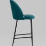 Стул полубарный Логан SN велюр изумрудный