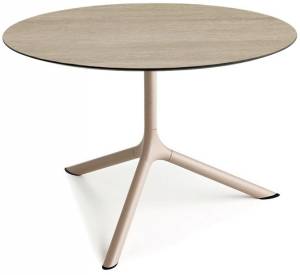 Столик ламинированный кофейный Tripe Maxi тортора, состаренный дуб тортора Ø800х510 мм