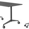 Стол складной на колесах Ypsilon Tilting черный 1190х790х730 мм Стол складной на колесах Ypsilon Tilting черный 1190х790х730 мм