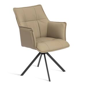 Кресло Lutz/Луц опора 360, экокожа люкс модерн 13-07, капучино светло-коричневый экокожа LUX Modern 13-07