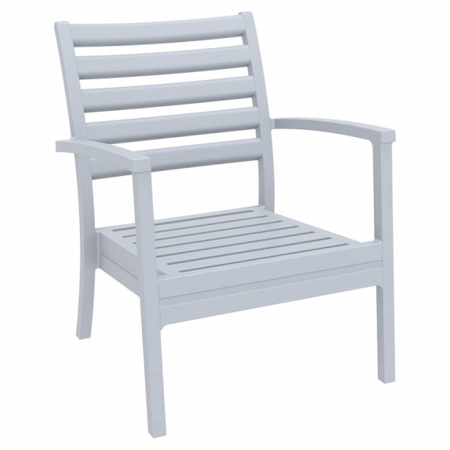 Кресло пластиковое Artemis XL серебристый 710х760х890 мм