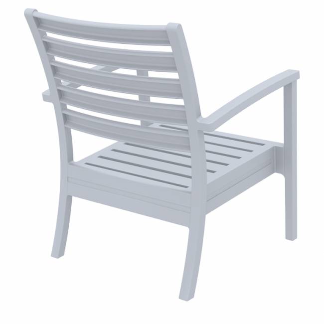 Кресло пластиковое Artemis XL серебристый 710х760х890 мм