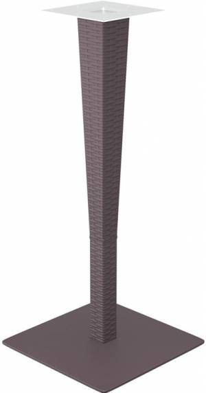 Подстолье с имитацией плетения барное Riva Bar коричневый 450х450х1100 мм