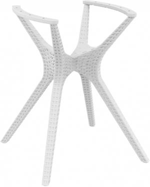 Подстолье пластиковое плетеное Ibiza Legs Small белый 580х580х725 мм