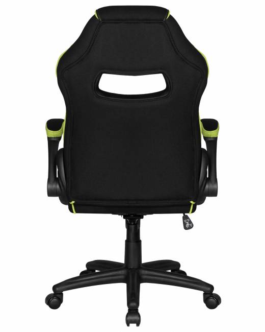 Кресло игровое DOBRIN RICK, черно-светло-зеленая ткань