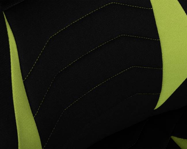 Кресло игровое DOBRIN RICK, черно-светло-зеленая ткань