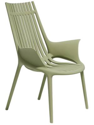 Кресло пластиковое лаунж Ibiza Basic нефритовый 720х670х910 мм