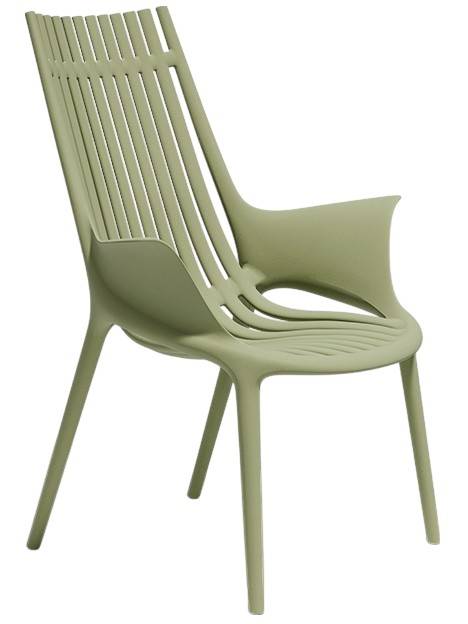 Кресло пластиковое лаунж Ibiza Basic нефритовый 720х670х910 мм