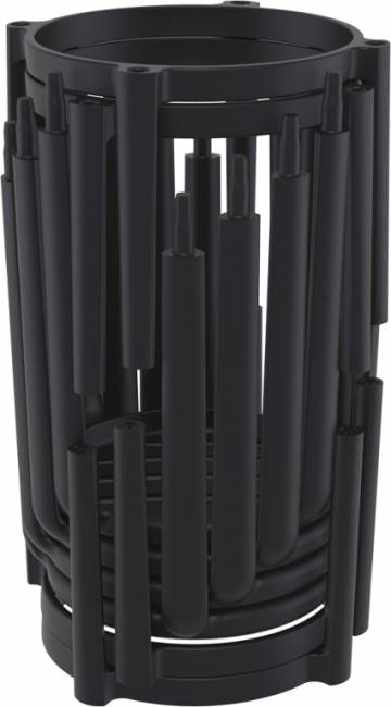 Табурет пластиковый барный Tom Bar 75 черный 360х360х750 мм