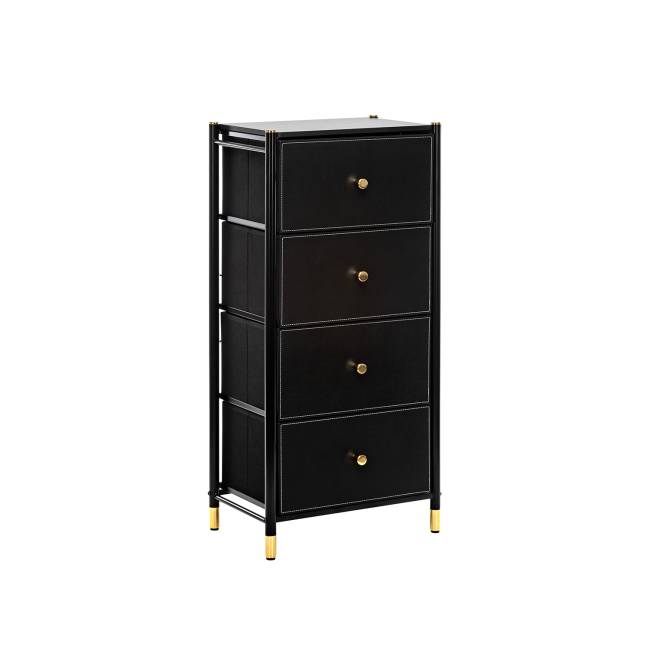 Комод Leset Хайди 4 ящика Чёрный Чёрный Комод Leset Хайди 4 ящика Чёрный Чёрный