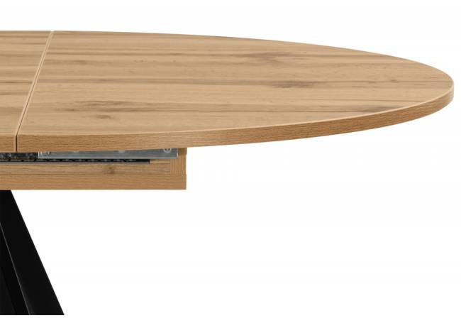 Карпер 90(120) дуб вотан / черный матовый