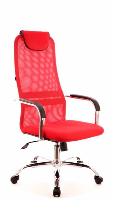 Офисное кресло EP 708 TM, сетка, красный