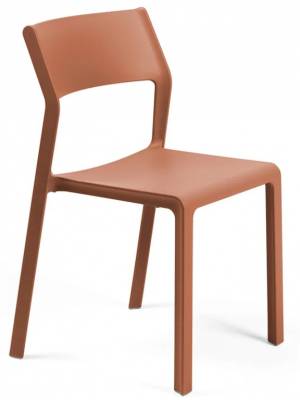 Стул пластиковый Trill Bistrot кирпичный 500х515х825 мм
