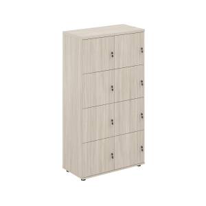 SG.819.OL.OL / Локер 8 ячеек 800х400х1483  / корпус: дуб светлый; фасады: дуб светлый