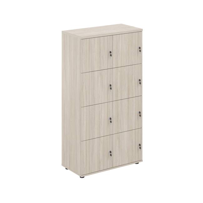 SG.819.OL.OL / Локер 8 ячеек 800х400х1483  / корпус: дуб светлый; фасады: дуб светлый