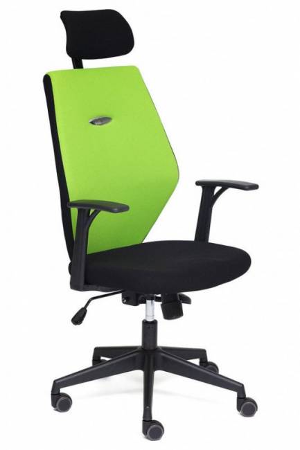 Кресло офисное «Ринус-6» (Rinus-6 green) (Чёрно-зелёная ткань)