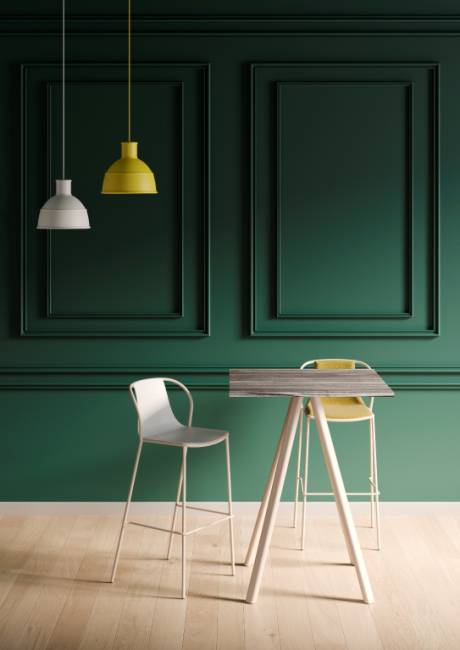 Стул пластиковый барный Kasia Stool 76 бежевый 490х360х1010 мм Стул пластиковый барный Kasia Stool 76 бежевый 490х360х1010 мм