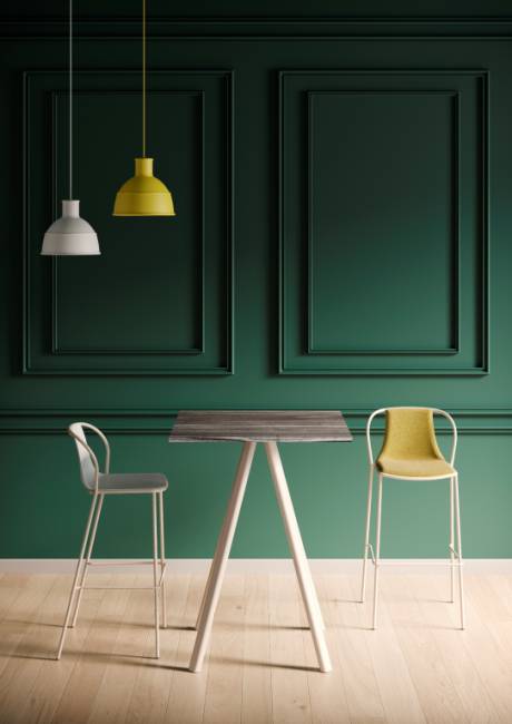 Стул пластиковый барный Kasia Stool 76 бежевый 490х360х1010 мм Стул пластиковый барный Kasia Stool 76 бежевый 490х360х1010 мм