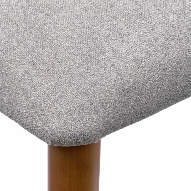 Стул полубарный Lucas 3 серый букле ножки цвета орех