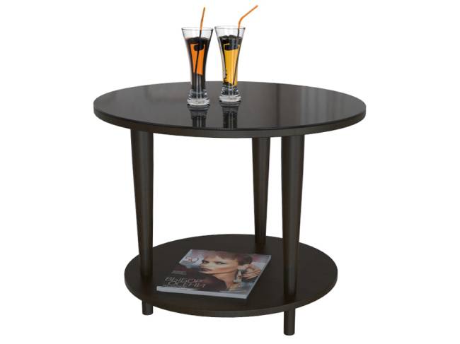 Стол журнальный BeautyStyle 10 венге/стекло черное Стол журнальный BeautyStyle 10 венге/стекло черное