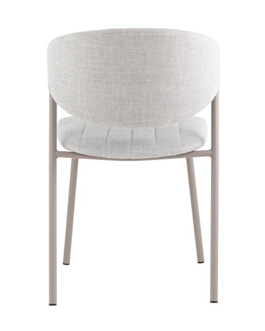 Стул Харпер ткань рогожка серо-голубой каркас серый матовый