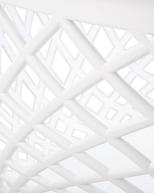 Стул обеденный DOBRIN SAMWELL, ножки светлый бук, цвет белый (W-02)