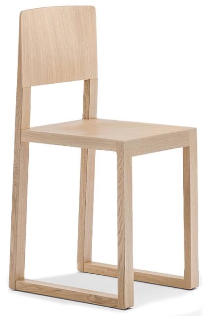 Стул деревянный Brera беленый дуб 350х425х805 мм