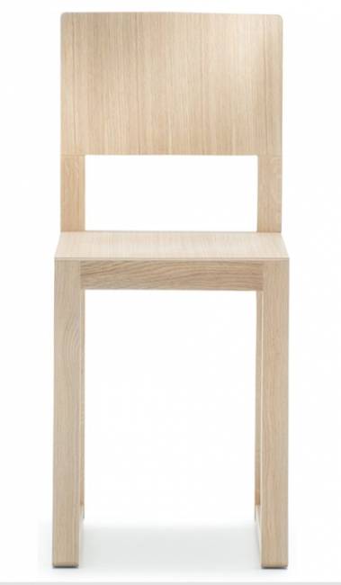 Стул деревянный Brera беленый дуб 350х425х805 мм