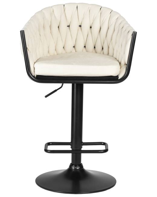 Набор 2 шт Стул барный DOBRIN LEON, кремовая ткань (LAR 275-33)