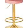 Набор 2 шт Табурет барный DOBRIN BRUNO GOLD, пудрово-розовый велюр (MJ9-32)
