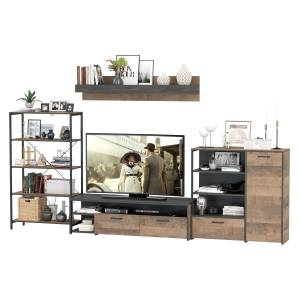 Мебель в гостиную Трувор комплект № 41 цвет дуб гранж песочный/интра