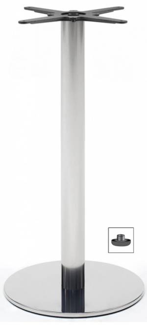 Подстолье металлическое барное Tiffany полированный стальной Ø450х1090 мм