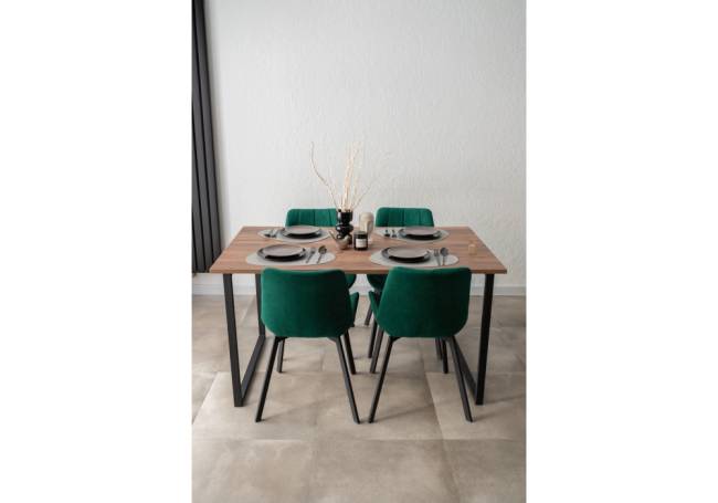 Лиман 140 х 80 дуб крафт табачный / черный матовый