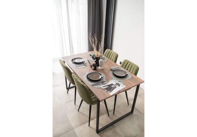 Лиман 140 х 80 дуб крафт табачный / черный матовый