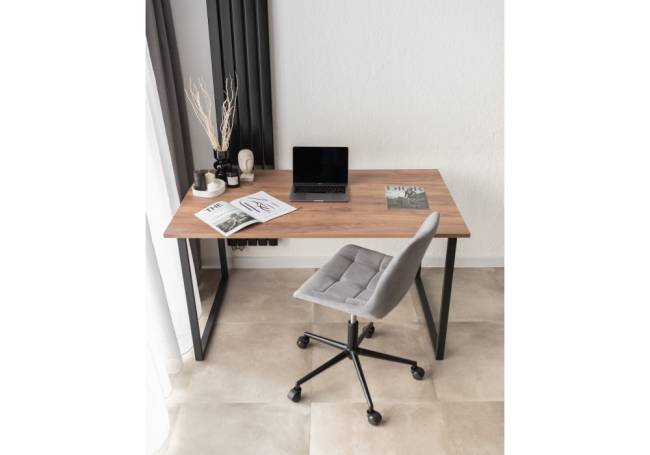 Лиман 140 х 80 дуб крафт табачный / черный матовый