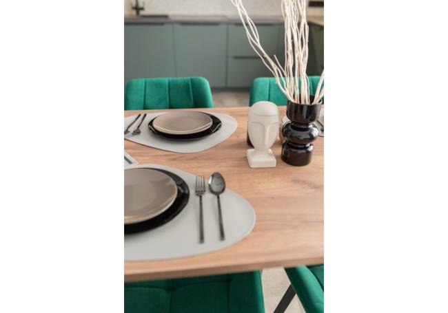 Лиман 140 х 80 дуб крафт табачный / черный матовый