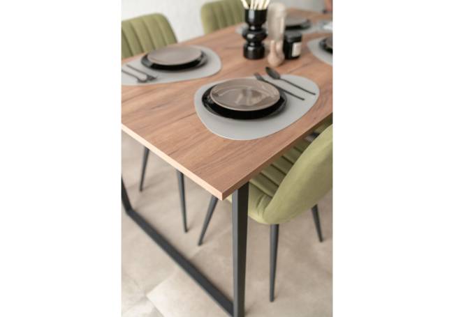 Лиман 140 х 80 дуб крафт табачный / черный матовый