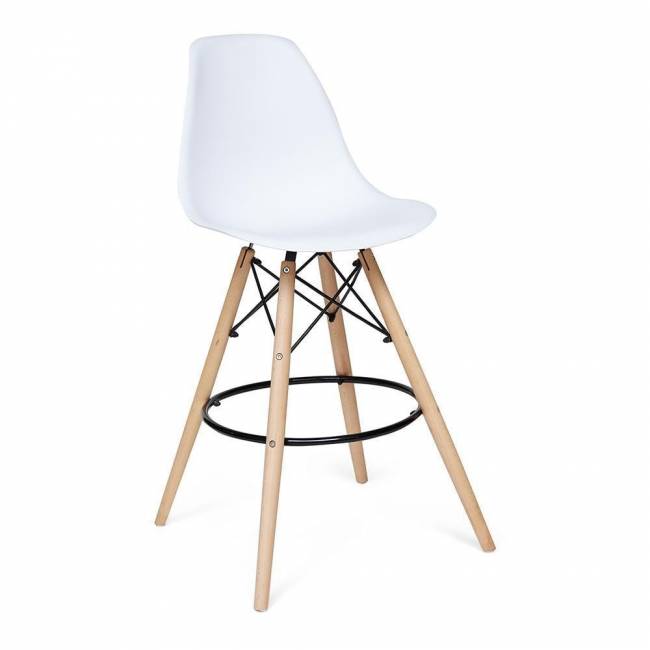 Стул барный Cindy Bar Chair (mod. 80) / 1 шт. в упаковке белый дерево бук/металл/пластик