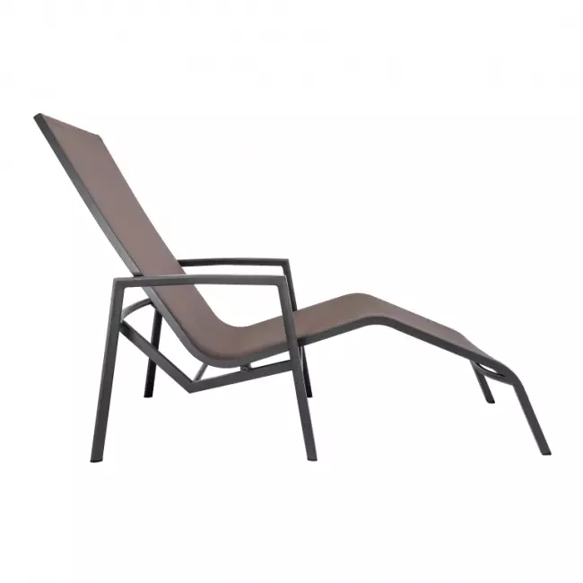 Лежак текстиленовый Cancun антрацит, тортора 1520х670х1010 мм